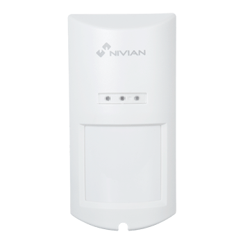 Detector de movimiento inal/ámbrico para interior Compatible con Panel de Alarma Nivian Smart Nivian Smart NVS-D2A Inmune a Mascotas 20Kg