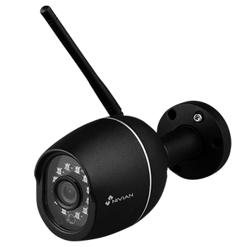 Nivian NVS-IPC-0S2B Cámara Vigilancia Exterior WiFi 360º 2K Negra